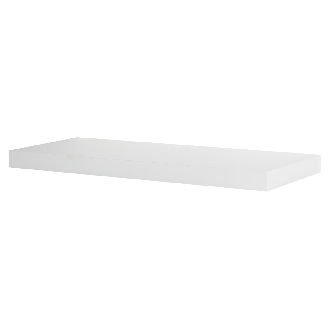 Deidentified Matte White Floating Wall Shelf 800 x 235 x 18mm RRP £9.99 CLEARANCE XL £2.50